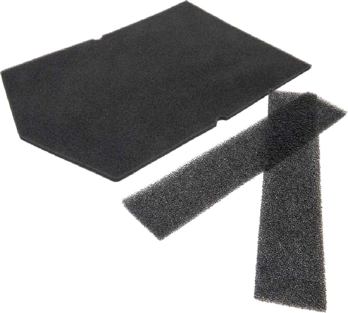 Filter set - geschikt voor Miele wasdroger - filterset droger - 3 stuks zwart schuimfilter - 6057930 + 9688381 — afbeelding 1
