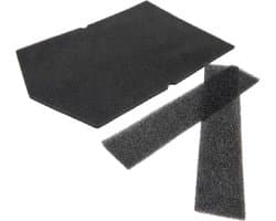 Filter set - geschikt voor Miele wasdroger - filterset droger - 3 stuks zwart schuimfilter - 6057930 + 9688381