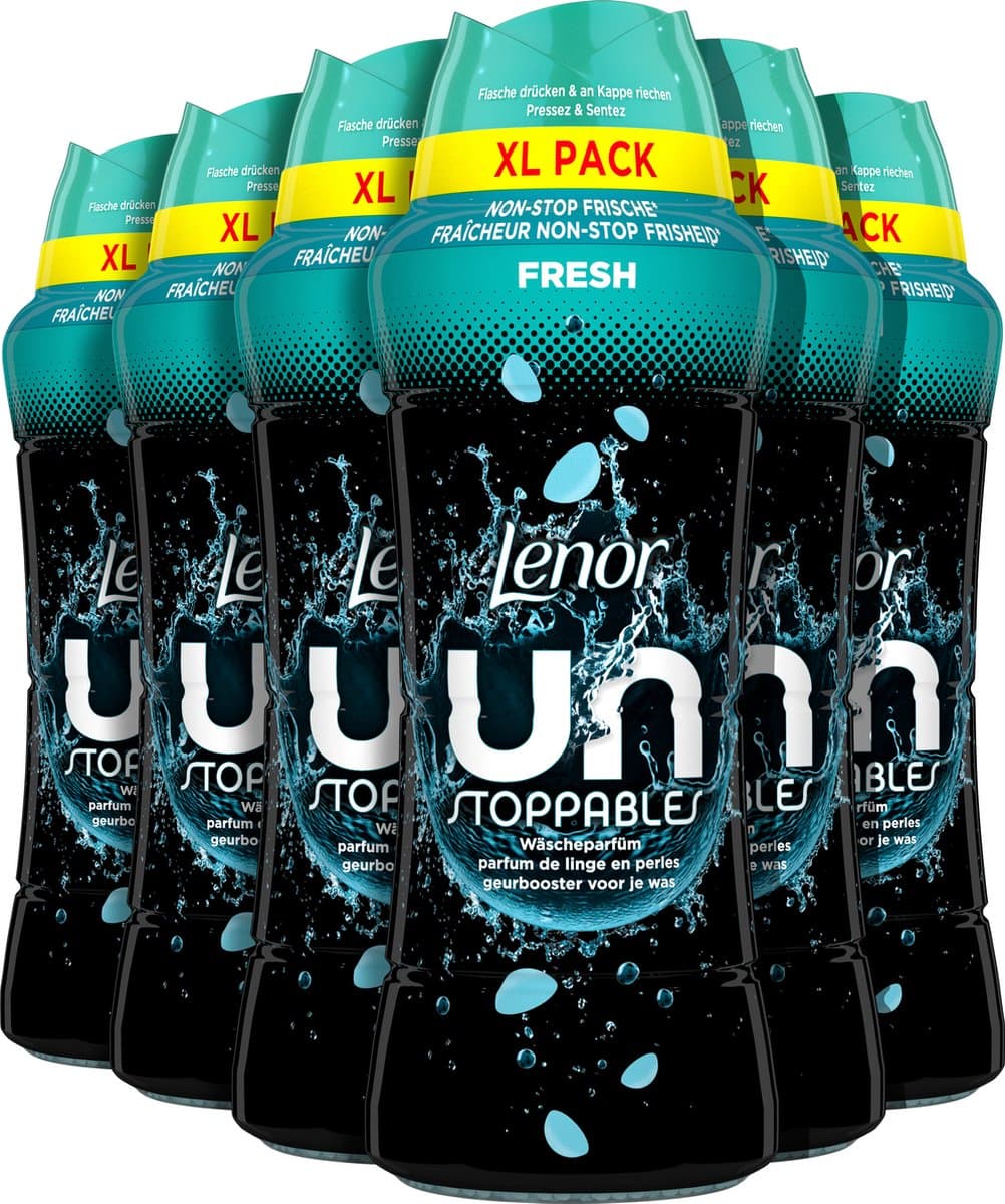 Lenor Geurbooster Unstoppables Fris - Wasparfum - 6 x 495g — afbeelding 1