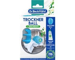 Dr. Beckmann Drogerbal + Wasgeur 50ml - Wasbol - Wasdrogerbal - Droogbal voor Wasdrogers - Droogkasten - Herbruikbaar - Vegan - Milieuvriendelijk - Gemaakt van Siliconen — afbeelding 1