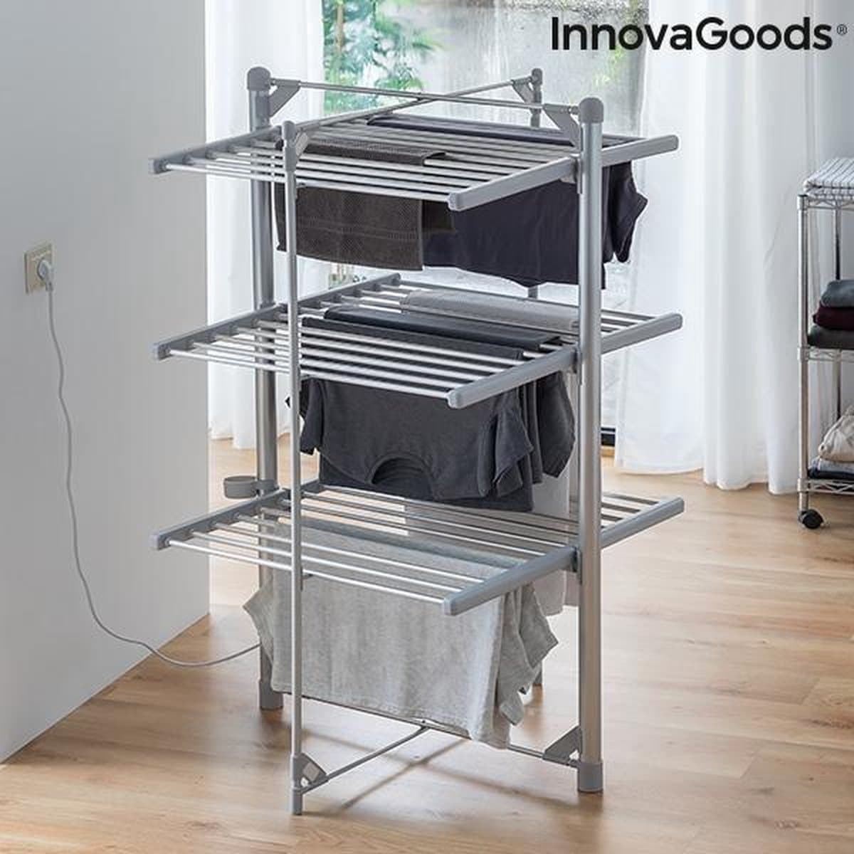 Opvouwbaar Elektrisch Kleding droogrek Indryer INNOVAGOODS (36 Stangen) 300W — afbeelding 1