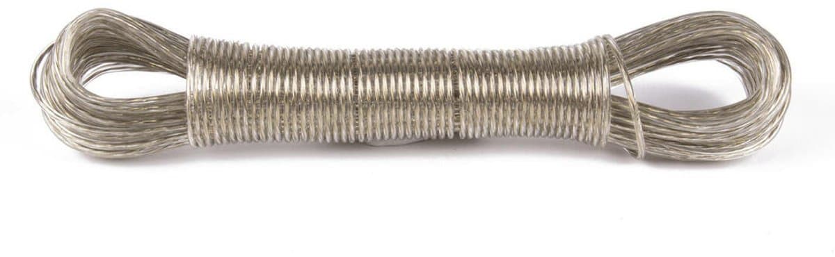 Benson Waslijn - kledinglijn - 20 meter - geplastificeerd - staalkern — afbeelding 1