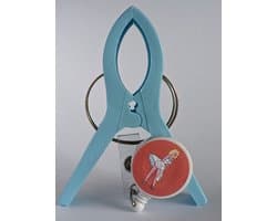 Anti-slipclip - Anti Slip Clip - Lichtblauw - Fiets - Fietsclip - Opwaaiende Rokjes - Jurkjes - Fietsclip - Rokjesclip - Poncho's - Slipclip — afbeelding 1