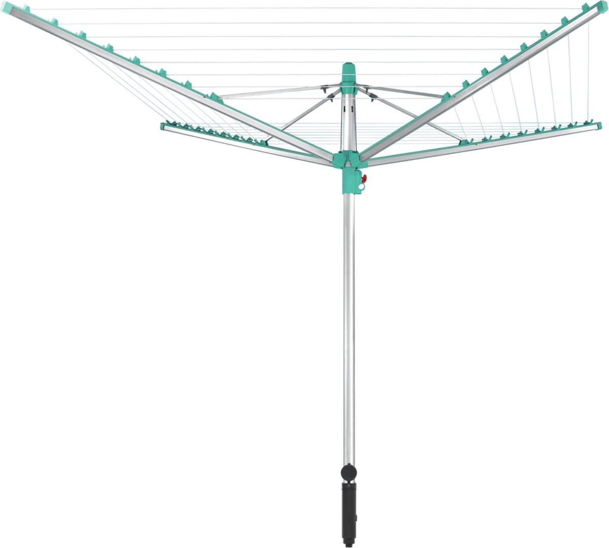 Leifheit droogmolen Linomatic 500 easy - incl. bodemhuls - 50 m drooglengte - 5 wasmachineladingen — afbeelding 1