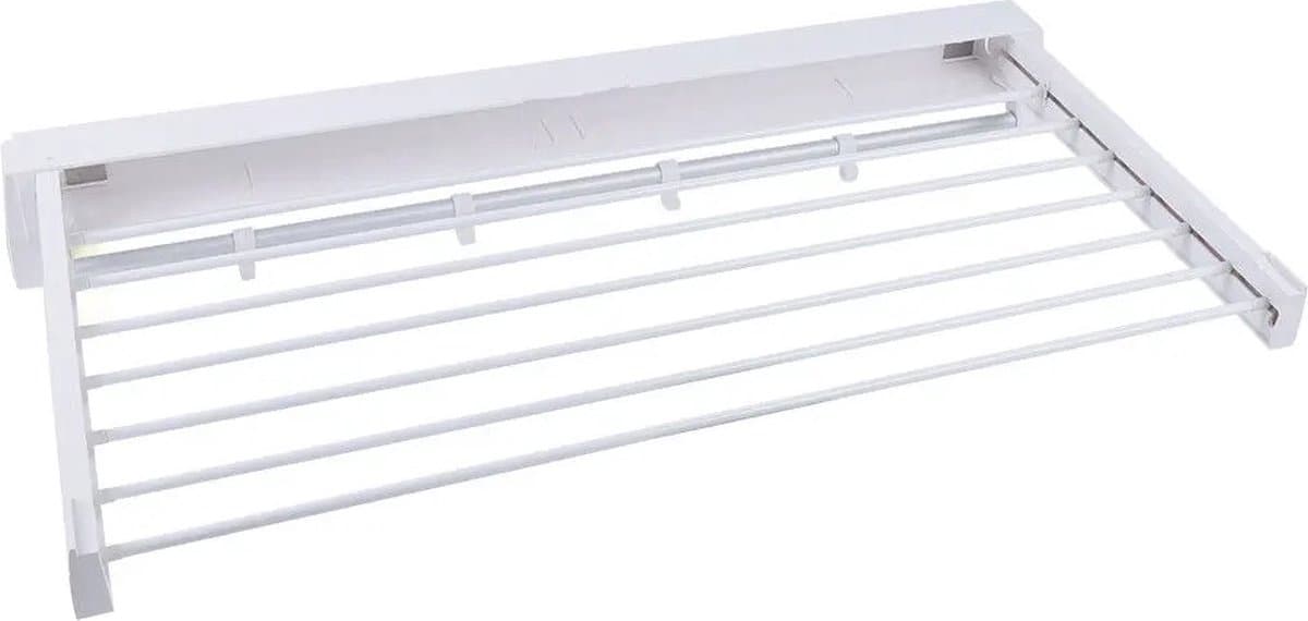 Botec Wanddroogrek inklapbaar - wasrek - droogrek - bespaard ruimte voor compacte ruimtes - 85,5 x 37,5 x 10,7 cm — afbeelding 1