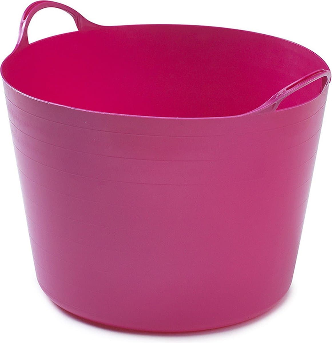 Whitefurze Flexibele emmer - 39 liter - Kunststof - Roze - 43 x 49 x 37 cm — afbeelding 1