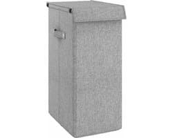 vidaXL - Wasmand - inklapbaar - 26x34,5x59,5 - cm - kunstlinnen - grijs