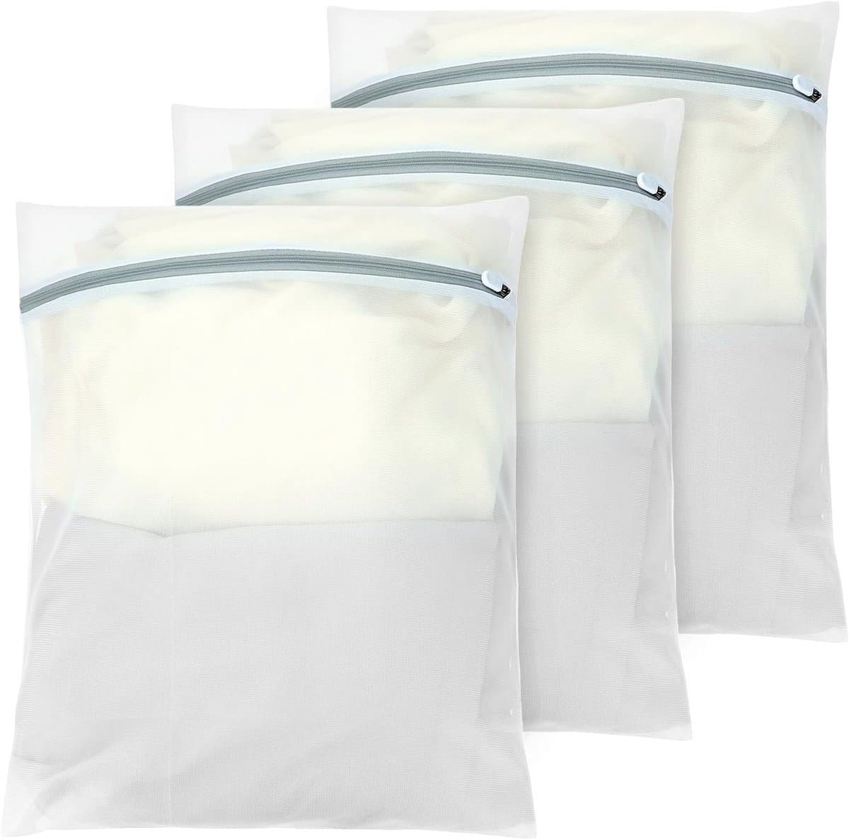 3-delige Waszak Set, 40x50cm Mesh Waszak met Rits voor Sweaters, Jassen en Reisorganisatie — afbeelding 1