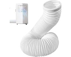 Afvoerslang - Airco slang - Mobiele airco - Flexibele lengte - 150 cm - Grijs