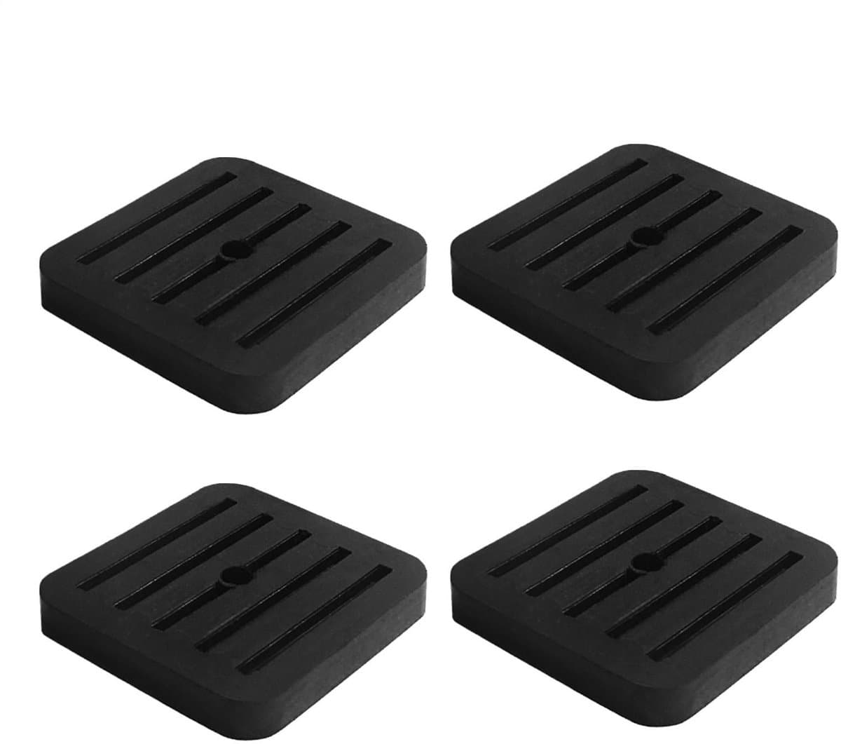 Dailygoods- Trillingsisolerende Matten - 4 Stuks Rubber - Geluidsisolerende Pad - Anti-Trillingsdempende Oplossing - Voor Apparaten - Schokabsorberend Kenmerk - Dempingsmatten — afbeelding 1