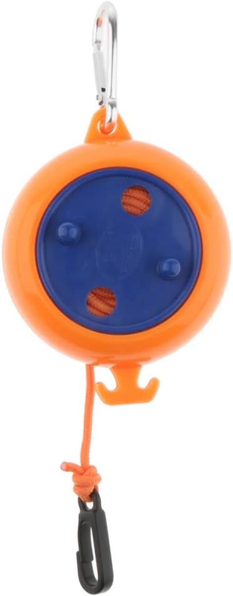 Waslijn Outdoor - Reistouw - Kleding Drogen - Winddicht Ontwerp - 8 Meter - Oranje — afbeelding 1