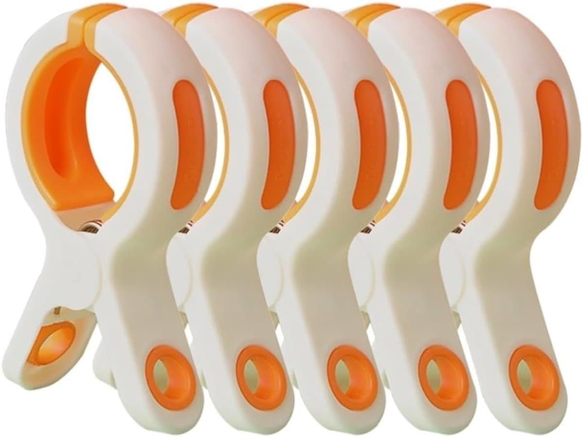 Strandhanddoekclips - 6 stuks - Grote Wasknijper - Quiltclips - Wasknijpers - Grote Knijpers - Handdoekknijpers - Wasknijpers — afbeelding 1
