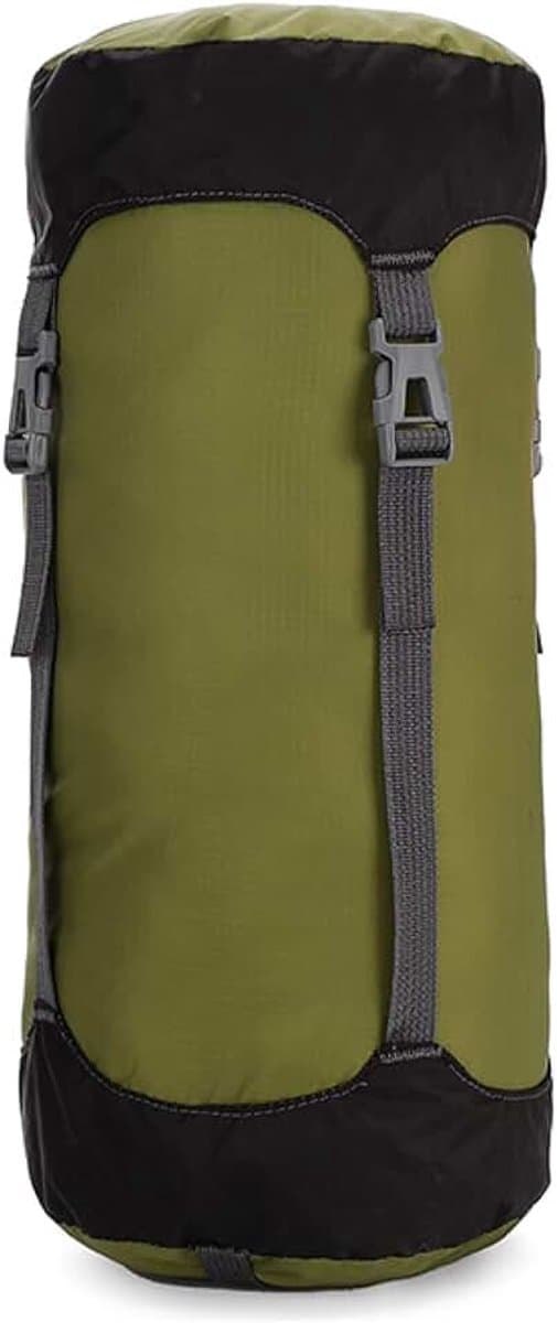 Compressiezak voor slaapzak, lichte compressiezak voor het opbergen van kleding, waterdicht, compact voor kamperen, wandelen, reizen, trekking — afbeelding 1