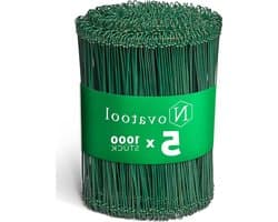 Sluitdraden voor zakken - Binddraad met drilapparaat - Zakken Afsluiten - Groen Gecoat Koperdraad - 180 mm - Groen