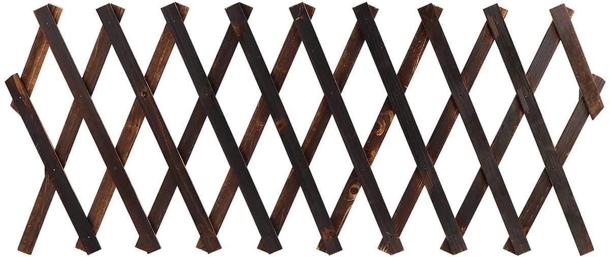 Dailygoods - Uittrekbare Houten Tuinhekje en Plantenscherm - 200x30 cm voor Tuin en Balkon — afbeelding 1