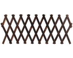 Dailygoods - Uittrekbare Houten Tuinhekje en Plantenscherm - 200x30 cm voor Tuin en Balkon