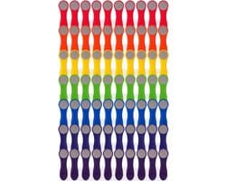 Regenboog Wasknijpers - Kunststof met Roestvrijstalen Veren - Softgrip Handvat - Duurzaam - Voor Fijne Was