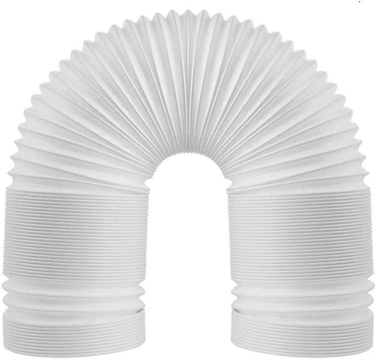 Afvoerslang - Ventilatiebuis - Mobiele Airco - Flexibel PVC - 150mm x 2m - Grijs — afbeelding 1
