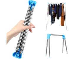 Verstelbare Kledingrek voor Thuis en Reizen, Opvouwbaar Droogrek voor Kleding, Ideaal voor Kamperen en Buitenactiviteiten