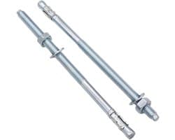 Wedge Anchors - Metaaldowels Ankerbout - Bevestigen in Beton - Verzinkt Staal - M8 x 165 mm - Zilverkleurig