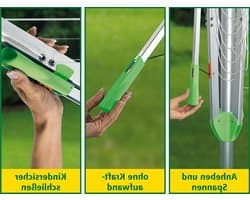 Droogmolen met Voet voor Camping & Thuis - Wasrek Staand - Droogrek Inklapbaar - sterke constructie