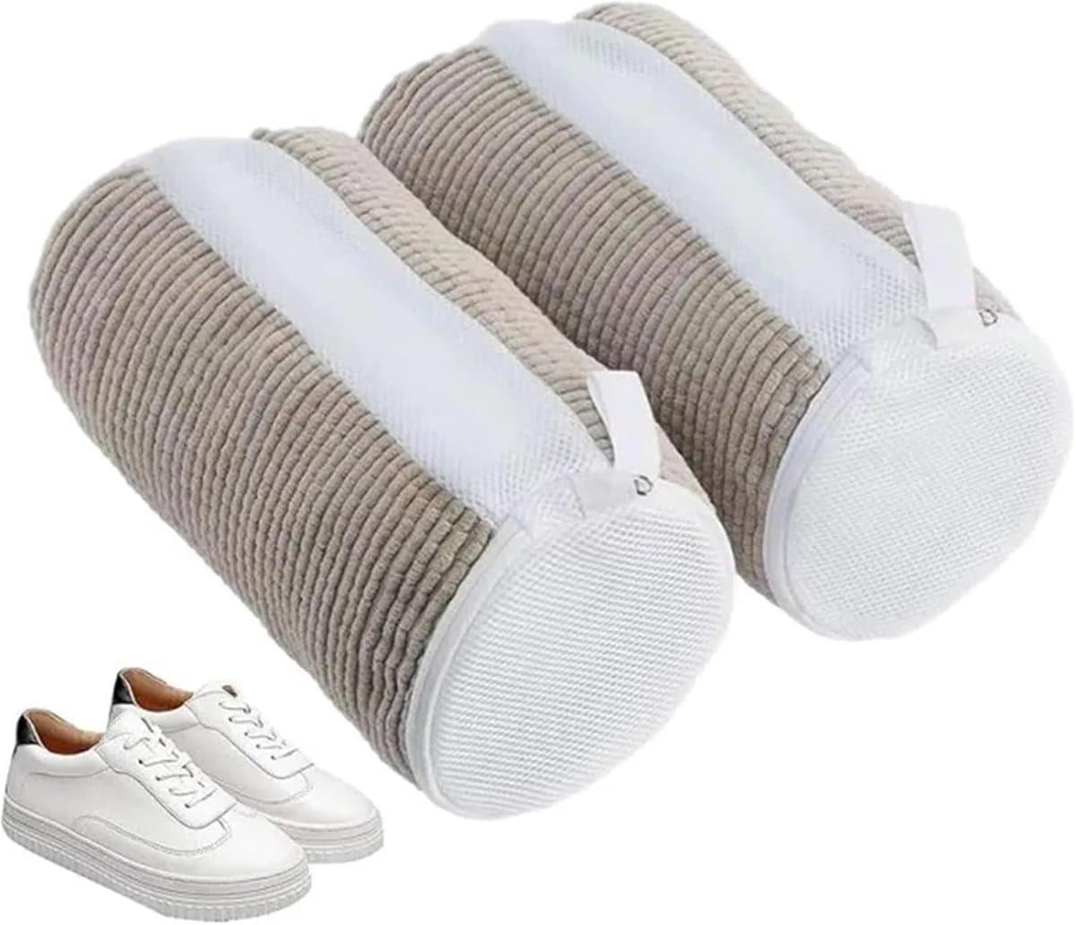 Waszak voor schoenen Schoenenwasmachinetas Lichtgrijs 39x19CM — afbeelding 1