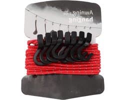 Hangende Waslijn - Verstelbaar Outdoor - Buiten Droge Kleding - Reflecterende Draad - 4 Meter - Rood