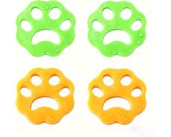 Haarverzamelaar voor Wasmachine 8 stuks - Wasbare Herbruikbare Huisdierhaarverwijderaar voor Wasmachine Kat Hond Anti-haar Kleding Zacht Silicone Zonder Chemicali毛n