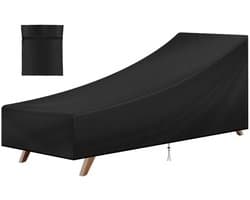 Beschermhoes voor Tuinligstoel, Scheurvast en Waterdicht, UV-bescherming en Windbestendig, 200 x 70 x 40/75 cm