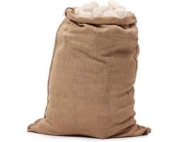 Jute Zakken - Grote Draagtassen - Feestelijke Spelletjes - Robuuste Constructie - Groot Formaat - Natuurlijk