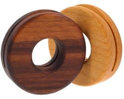 Snackzak Afsluitklemmen - Voedsel Zakklemmen - Voedsel Bewaren - Natuurlijk Houtmateriaal - 2 Stuks - Houtkleur — afbeelding 1