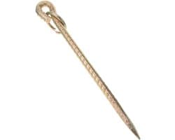 Grondanker Hond - Hondenpen Grondpen - Buiten Beveiligen - Verstelbaar & Stevig - 42 cm - Goud