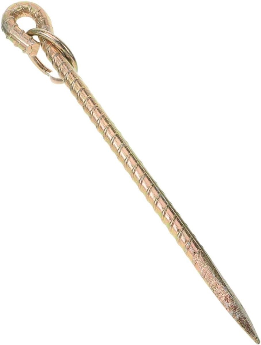 Grondanker Hond - Hondenpen Grondpen - Buiten Beveiligen - Verstelbaar & Stevig - 42 cm - Goud — afbeelding 1