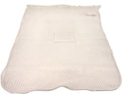Premium wasnet 60x90 cm - Met knoopsluiting - Wit