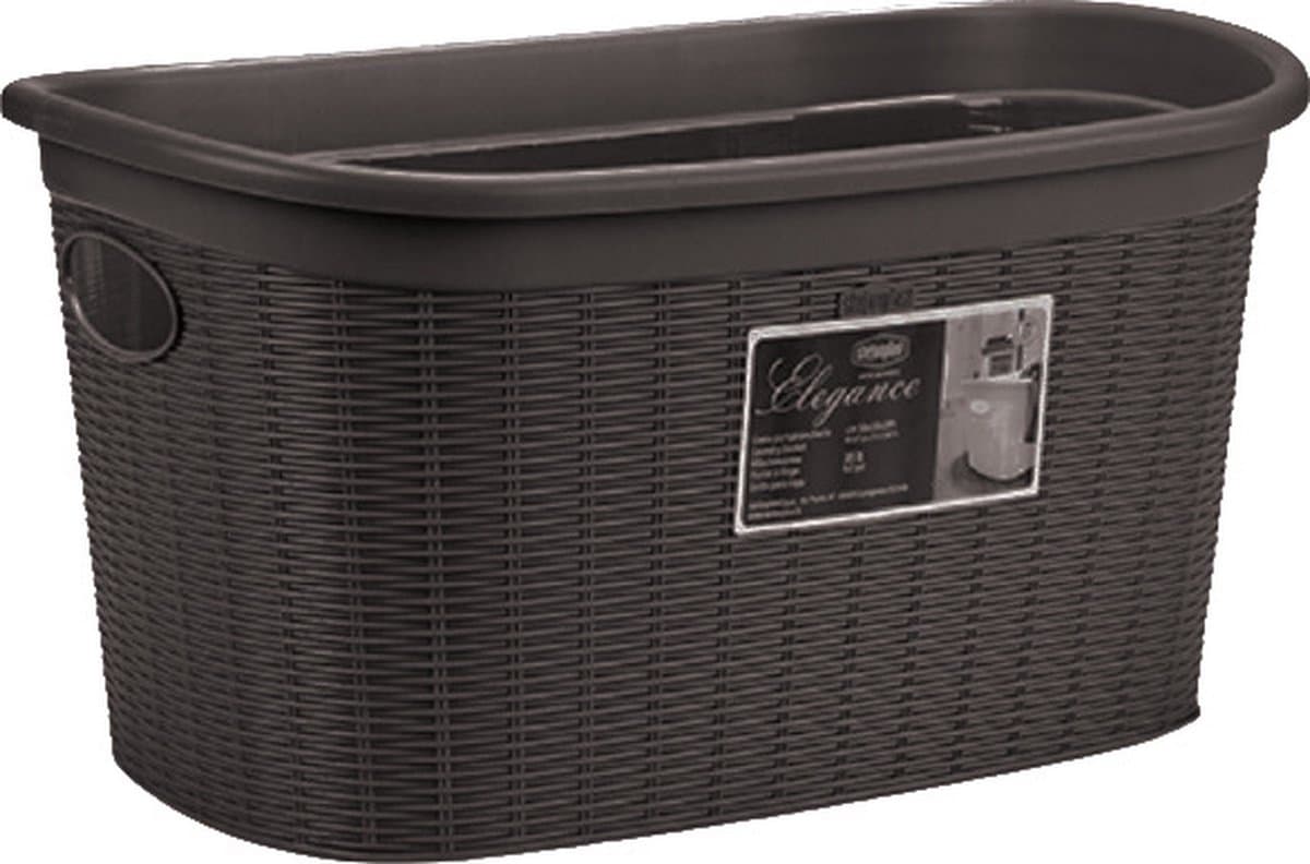 Stefanplast Wasmand Elegant 35 Liter 57,5 X 37 X 26 Cm Bruin — afbeelding 1