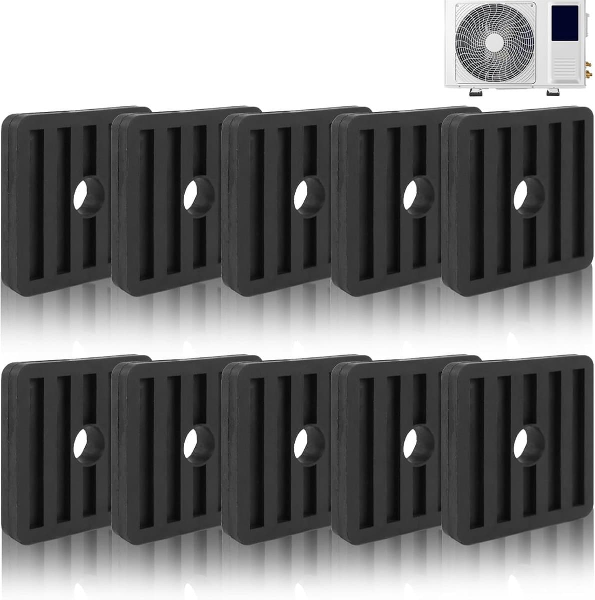 Set van 12 Trillingsdempers Rubber voor Airconditioning en Warmtepomp Montage — afbeelding 1