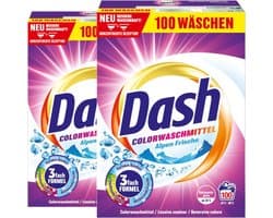 Dash Color Frische Waspoeder - Gekleurde Was - XXL Pack - 2 x 5 kg - 200 Wasbeurten - Beschermt gekleurde stoffen - Voorkomt kalkaanslag - Zonder kleuroverdracht