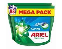 Ariel 3in1 Wasmiddel Pods Alpine 88 stuks