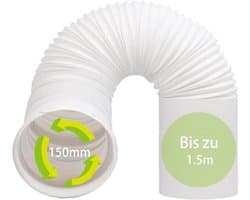 Afvoerslang 150 mm - Flexibele en Duurzame Slang voor Airconditioning en Wasdrogers - Lengte 1,5 Meter