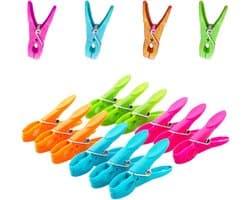 Inovra Plus - Wasknijpers set van 12, duurzame kunststof, windbestendig, sterke grip voor binnen en buiten, wasknijpers, wasgoed, was opknijpers.