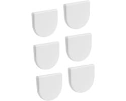 Allecto Plus - 6 stuks zelfklevende clips voor douchegordijn | Protect Stop clips | spatbescherming en winddicht | Badkameraccessoires