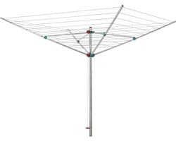 Droogmolen XL - Wasrek buiten - Was drogen - Innovatieve constructie - 40 meter lijn - Zilver