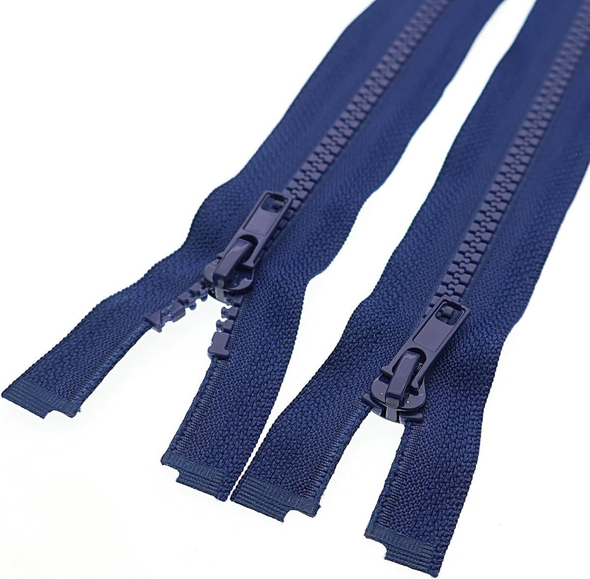 2x Scheidbare Ritssluiting 68,6 cm Marineblauw - Sterke Kunststof Ritsen voor Jassen, Tassen en DIY — afbeelding 1