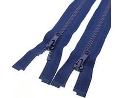2x Scheidbare Ritssluiting 68,6 cm Marineblauw - Sterke Kunststof Ritsen voor Jassen, Tassen en DIY