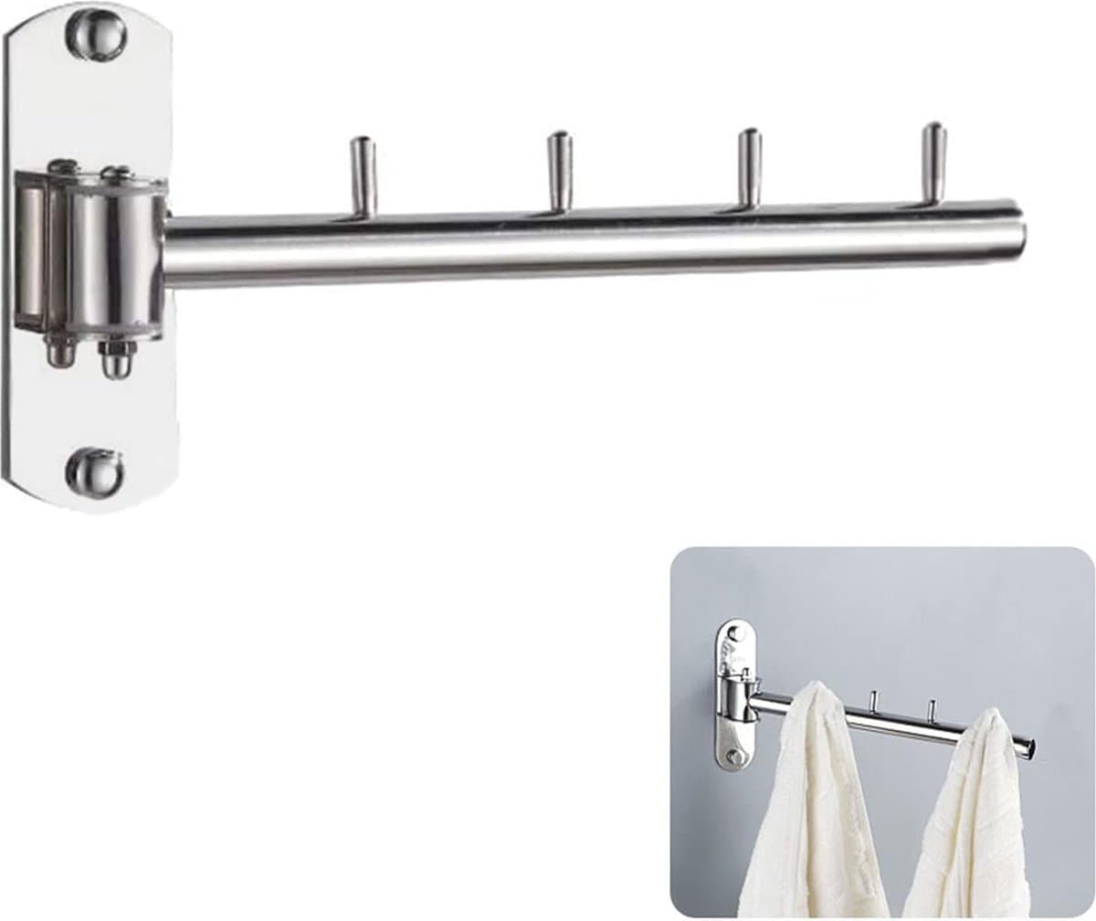 Droogrek - Rekken om Handdoeken Kleding te drogen - wanddroogrek - Inklapbaar Universeel Wasrek hangend - Inklapbaar - Wasrek Hangend - Ophangbaar - 27.5CM — afbeelding 1