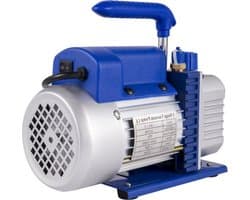 Blauwe Professionele Vacuumpomp - Compact en Draagbaar - Met Hoogwaardige Accessoires