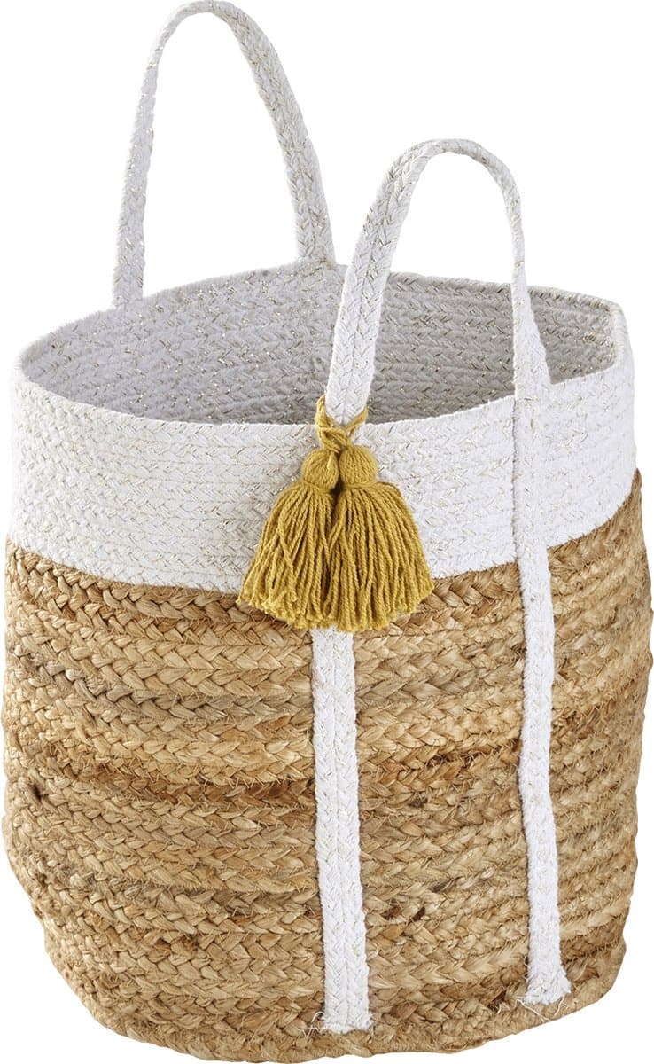 Vertbaudet Rieten mand met lurex-draad Marguerite — afbeelding 1