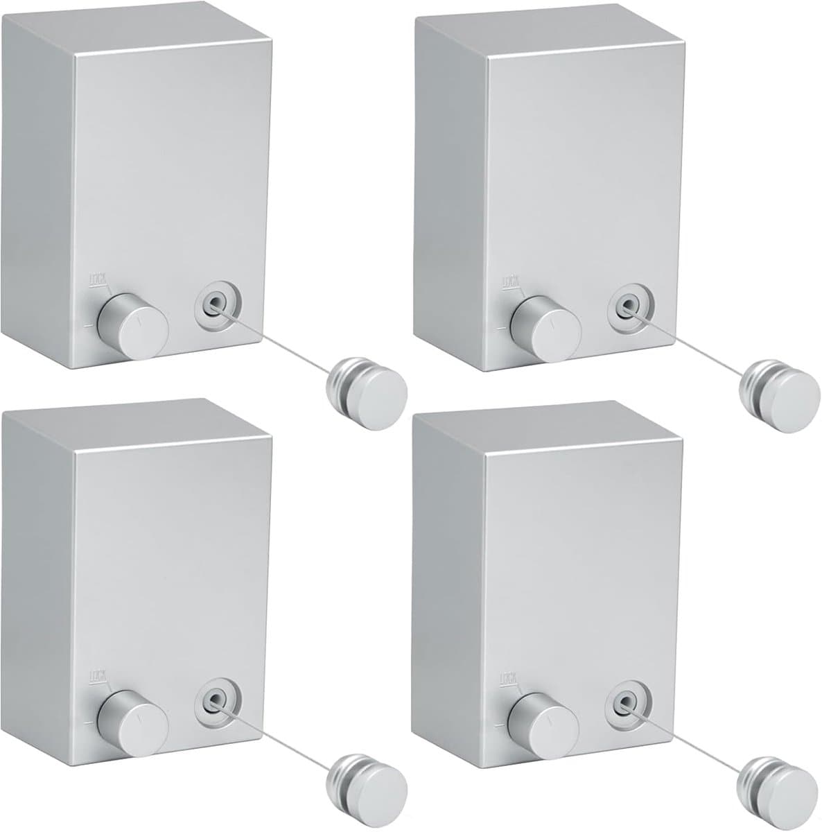 Uittrekbare Waslijn Set - Instelbare Dichtheid - 4 Stuks - 4,2 m — afbeelding 1