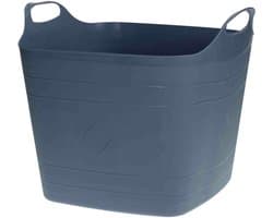 Flexibele kuip - 40L - kunststof - blauw - emmer - wasmand — afbeelding 1