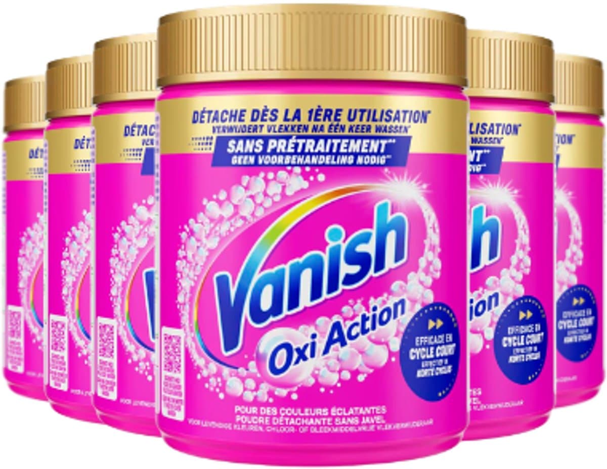 Vanish Oxi Action Vlekverwijderaar Poeder Color – 6x 960 g – 5,76 kg – Voordeelverpakking — afbeelding 1